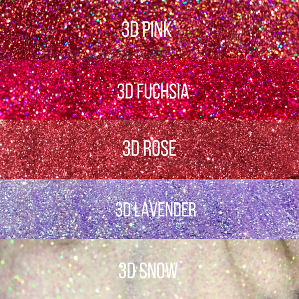 Premium Cosmetic Glitter - 3D Collection