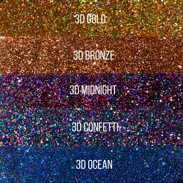Premium Cosmetic Glitter - 3D Collection